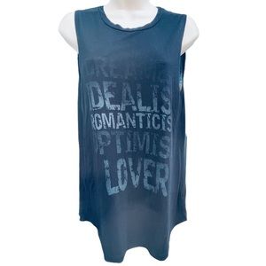 Haute Hippie | Dreamer Idealist Romanticist Optimist Lover Muscle Tank Size Med